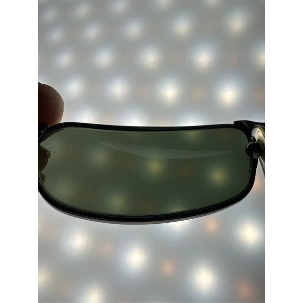 Ray-Ban RB3190 Flight Sunglasses Matte Silver G-15 Mirror Lenses 58 18 Italy